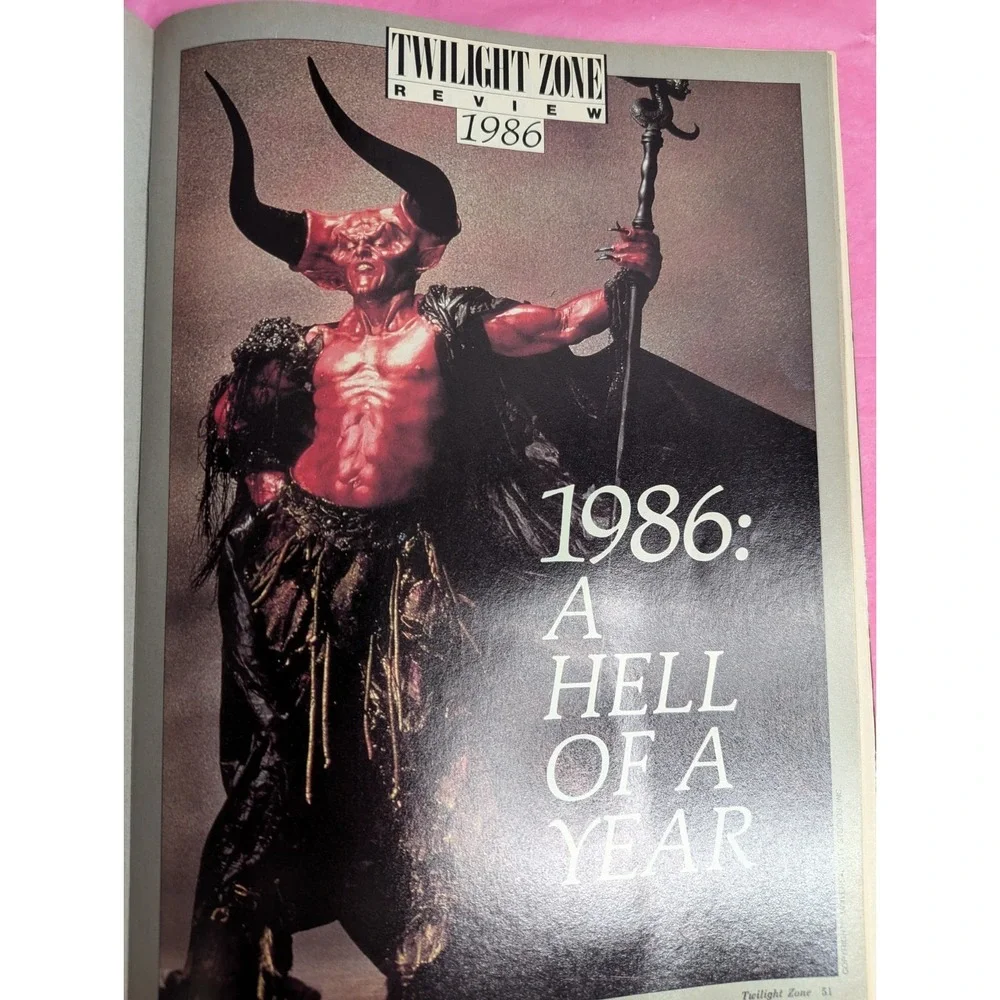 Rod Serlings Twilight zone magazine vintage 1987 Harlan Ellison best worst of 86